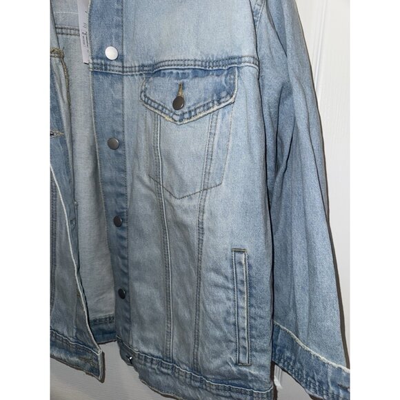 Ingrid+Isabel Mama Denim Jacket XXL Light wash Brand New - Picture 2 of 12